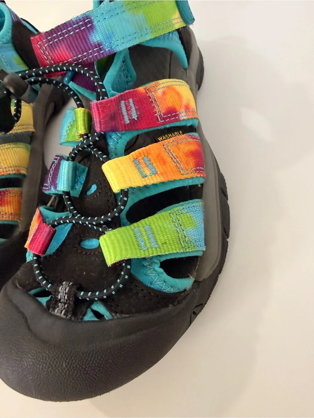 Keen Kids Multicolor Outdoor Sandals - Rainbow tie dye Straps